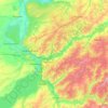 Топографическая карта Новосибирский район, высота, рельеф