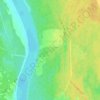 Топографическая карта Ковкула, высота, рельеф