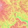 Топографическая карта Протва, высота, рельеф