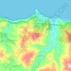 Топографическая карта Pollina, высота, рельеф