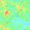 Топографическая карта Градска општина Младеновац, высота, рельеф