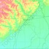 Топографическая карта Butler County, высота, рельеф