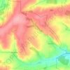 Топографическая карта Абалачевское сельское поселение, высота, рельеф
