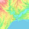 Топографическая карта Мариуполь, высота, рельеф
