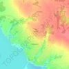 Топографическая карта Чёрмоз, высота, рельеф