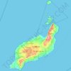 Топографическая карта Lanzarote, высота, рельеф