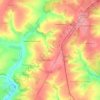 Топографическая карта Синьял-Покровское сельское поселение, высота, рельеф
