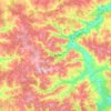 Топографическая карта Дубенский район, высота, рельеф