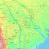 Топографическая карта Молдавия, высота, рельеф