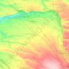 Топографическая карта Гулькевичский район, высота, рельеф