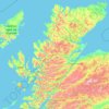 Топографическая карта Highland, высота, рельеф