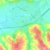 Топографическая карта Шпола, высота, рельеф
