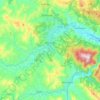 Топографическая карта Fermignano, высота, рельеф