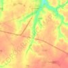 Топографическая карта Аксень, высота, рельеф