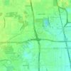 Топографическая карта North Houston District, высота, рельеф