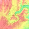Топографическая карта Sioux Falls, высота, рельеф