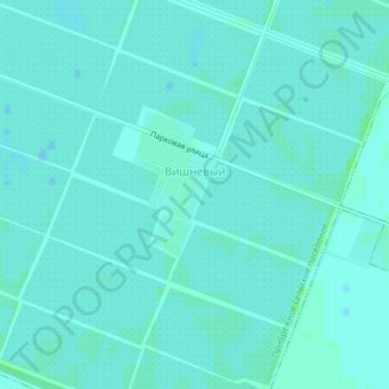 Топографическая карта Вишнёвый, высота, рельеф