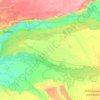 Топографическая карта Верх-Катунский сельсовет, высота, рельеф