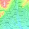 Топографическая карта 平城区, высота, рельеф