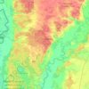 Топографическая карта Гончарівська селищна громада, высота, рельеф