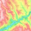 Топографическая карта Чиатура, высота, рельеф