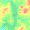 Топографическая карта Верхнеуральское водохранилище, высота, рельеф