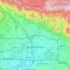 Топографическая карта San Bernardino, высота, рельеф