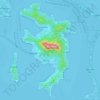 Топографическая карта Bora Bora, высота, рельеф