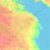 Топографическая карта Амбарнское сельское поселение, высота, рельеф