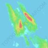 Топографическая карта Thetis Island, высота, рельеф