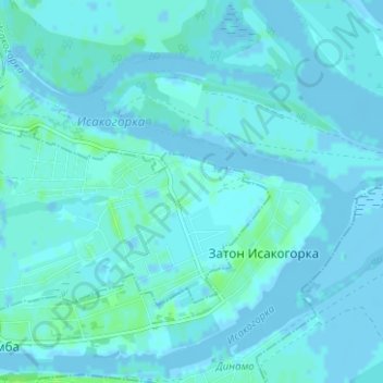 Топографическая карта Часовенское, высота, рельеф