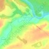 Топографическая карта Кокошкино, высота, рельеф