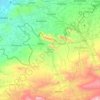 Топографическая карта Араванский район, высота, рельеф
