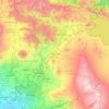 Топографическая карта Котайкская область, высота, рельеф