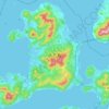 Топографическая карта 大三島, высота, рельеф