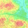 Топографическая карта Lukšta / Ilūkste, высота, рельеф