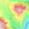 Топографическая карта Гоцатль Большой, высота, рельеф