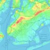 Топографическая карта Brooklyn, высота, рельеф