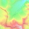 Топографическая карта Бартуй, высота, рельеф