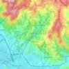 Топографическая карта Fiesole, высота, рельеф