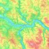 Топографическая карта Passau, высота, рельеф