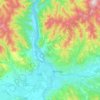 Топографическая карта Советский район, высота, рельеф