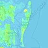Топографическая карта Cumberland Island National Seashore, высота, рельеф