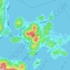 Топографическая карта 伯方島, высота, рельеф