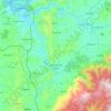 Топографическая карта Miranda do Corvo, высота, рельеф