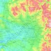 Топографическая карта Greater Manchester, высота, рельеф