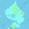 Топографическая карта Great Natuna Island, высота, рельеф