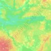 Топографическая карта Воча, высота, рельеф