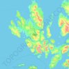 Топографическая карта Skye, высота, рельеф