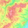Топографическая карта Одельский сельский Совет, высота, рельеф